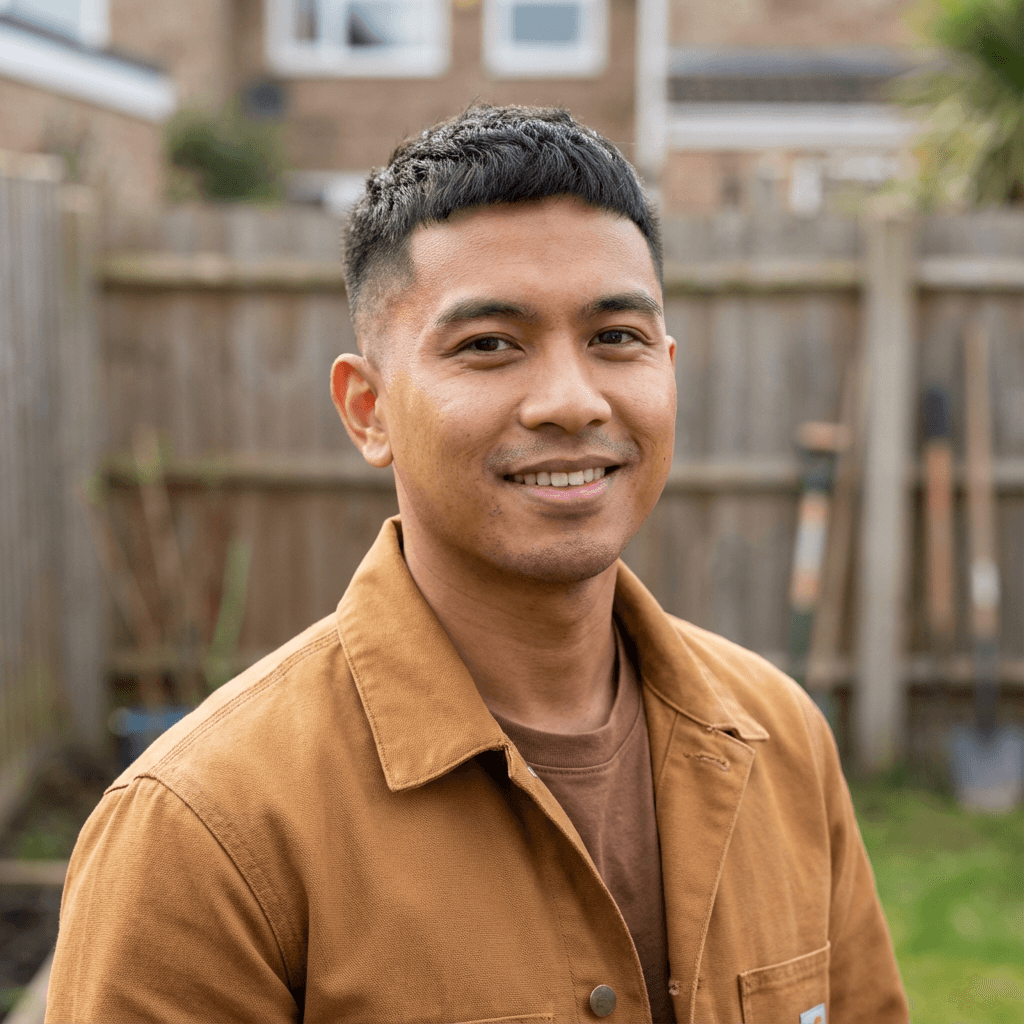 Male MedSpa owner in the reception area of his clinic