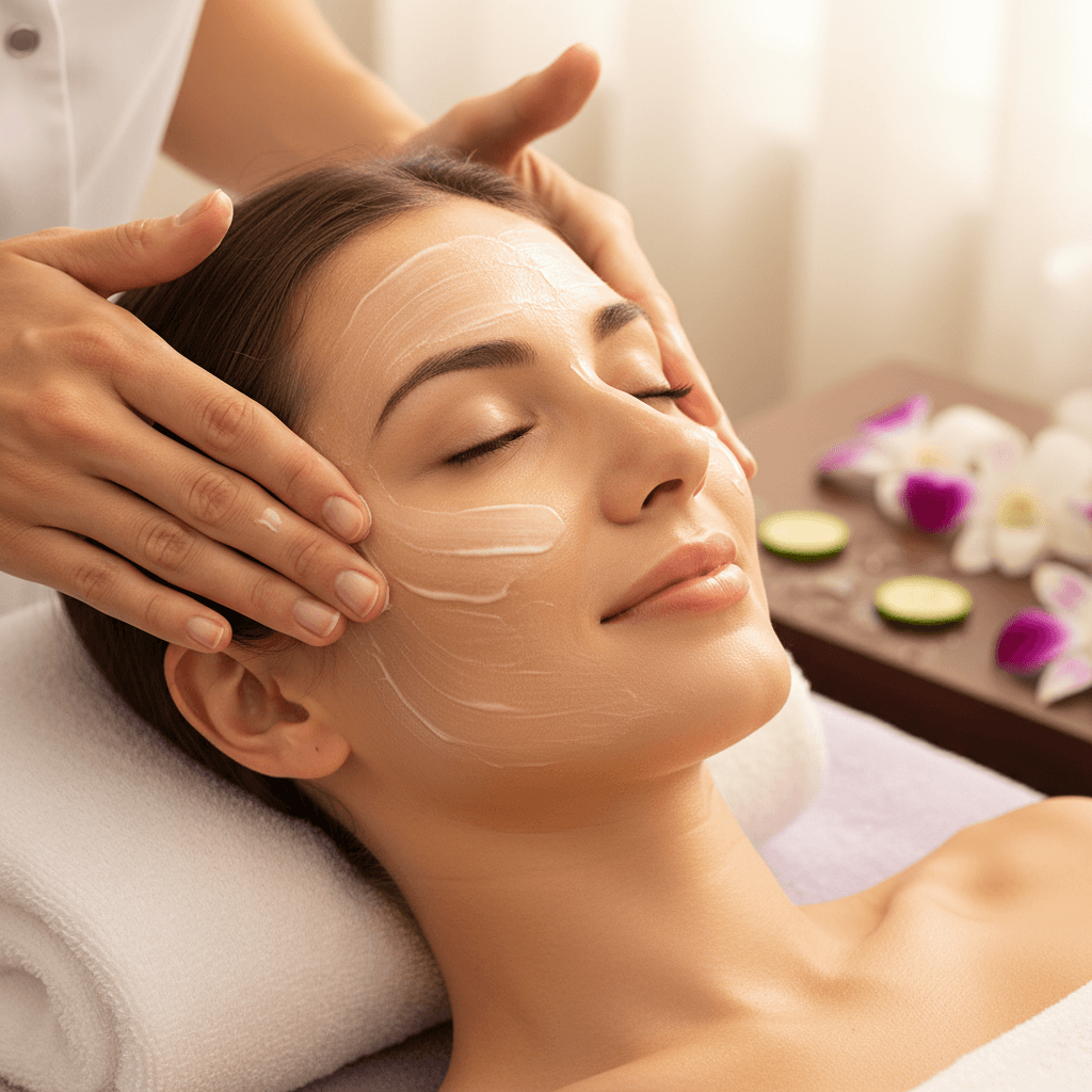 Woman with glowing skin after MedSpa treatment
