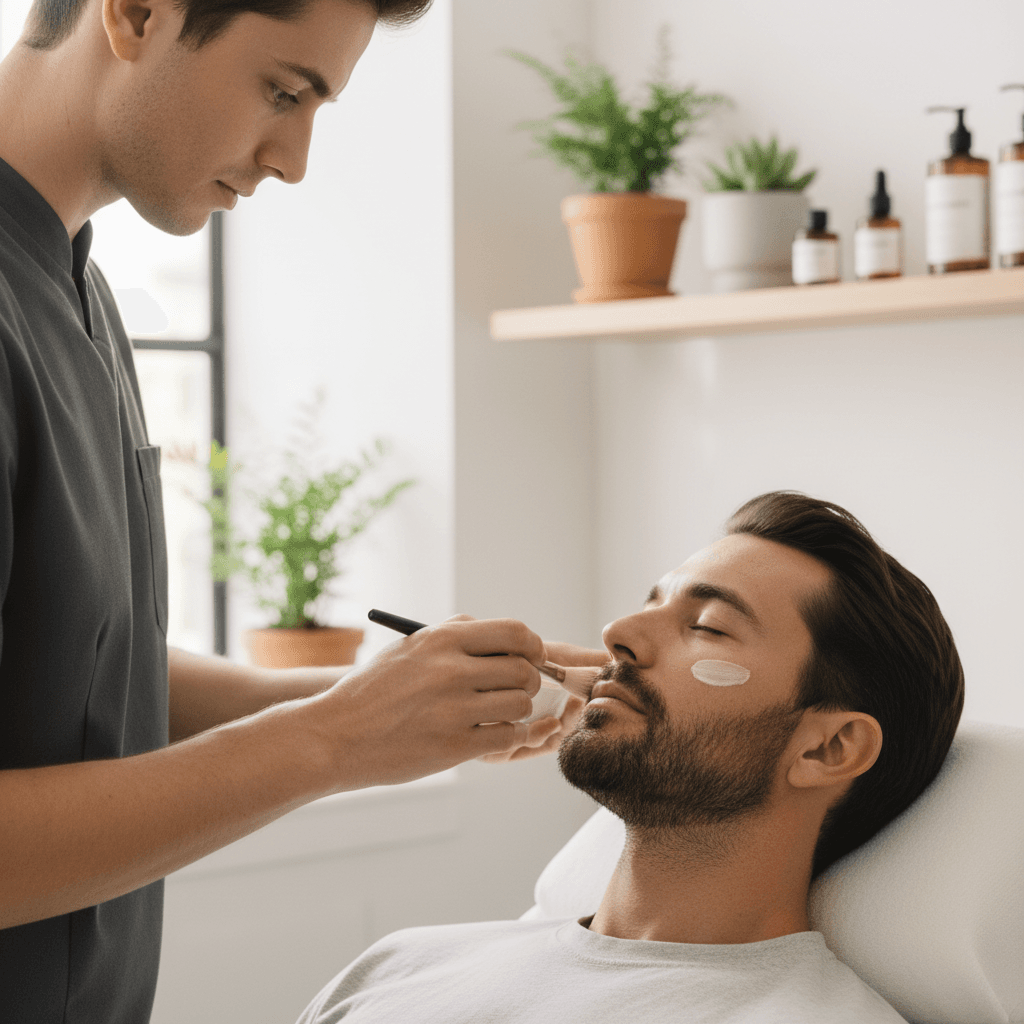 MedSpa consultant reviewing analytics on a tablet